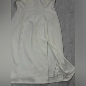 City Studio Strapless Dress‎ White Slit Bodycon Party Cocktail Size 15